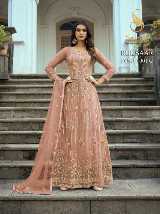 1001-C Ruksaar Sabah Unstitched Suits