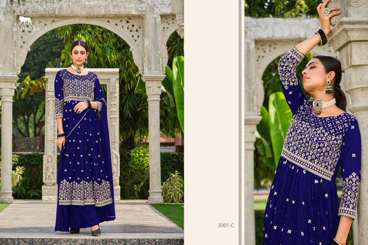 3001C Rumana Senhora Pakistani Readymade Suits