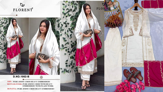 1062-B Florent Pure Jimmy Pakistani Readymade Suits