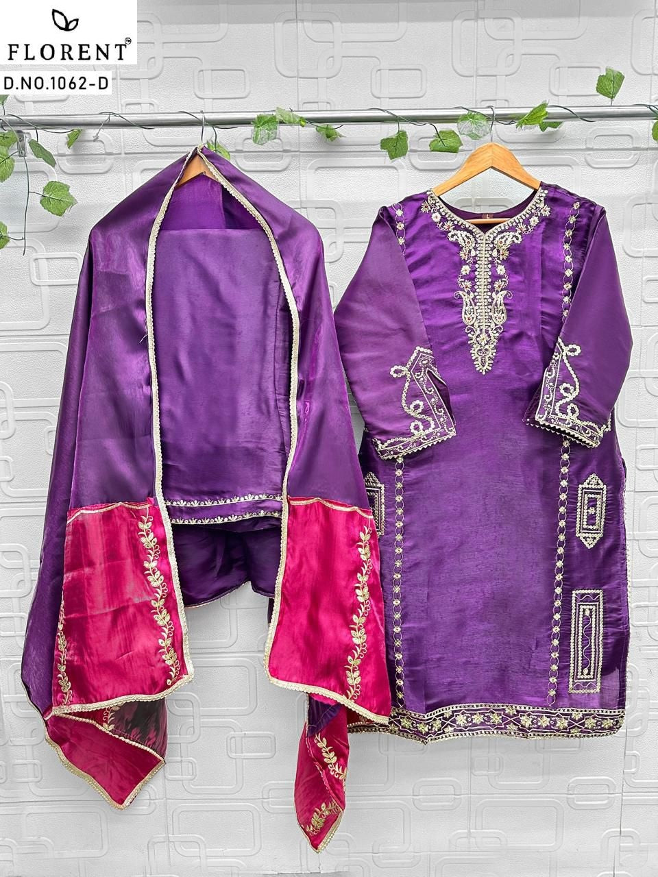 1062-D Florent Jimmy Choo Pakistani Readymade Suits