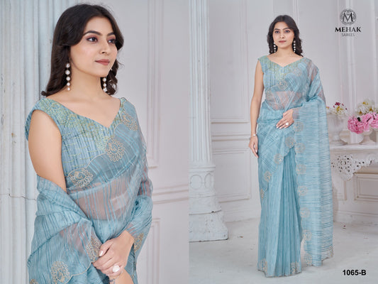 1065B Mehek Jacquard Sarees