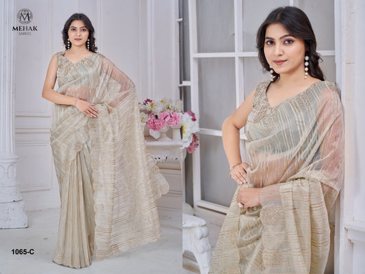 1065C Mehek Jacquard Sarees