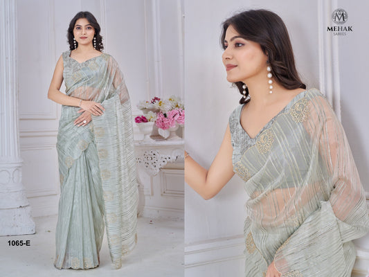 1065E Mehek Jacquard Sarees