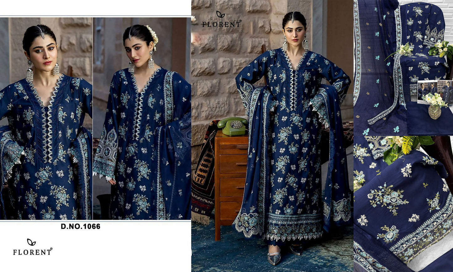 1066 Florent Rayon Cotton Pakistani Salwar Suits