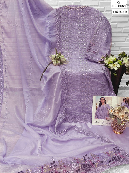 1069-D Maria B Chiffons Florent Chiffon Pakistani Salwar Suits