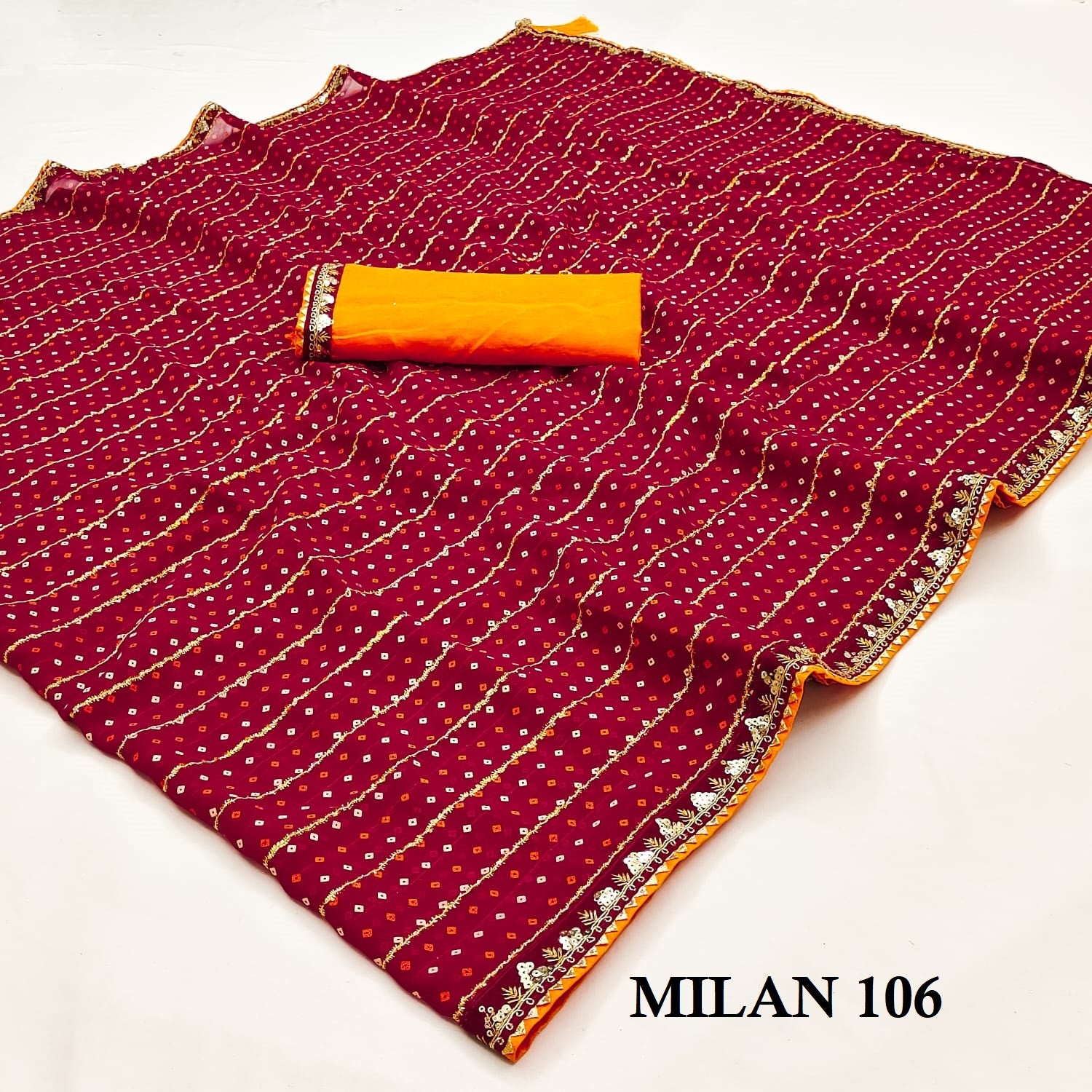 106 Milan Suma Designer Georgette Sarees
