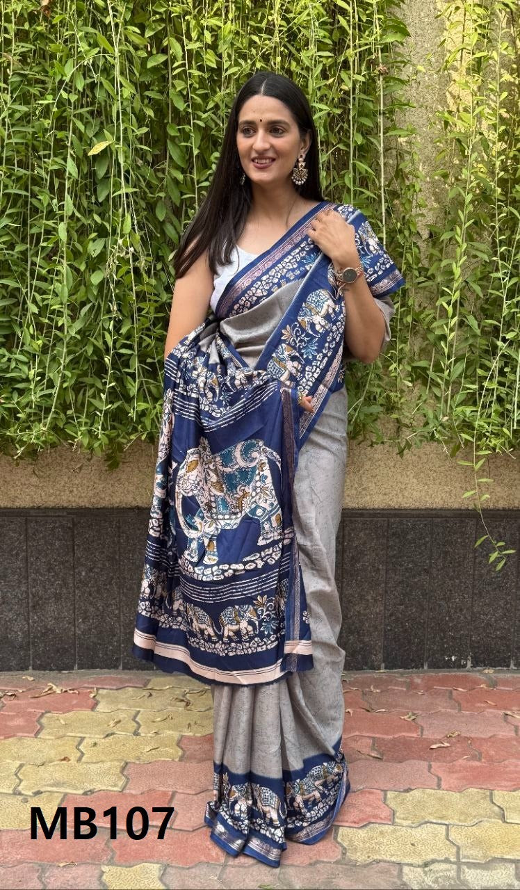 Mb105 To Mb115 Jacquard Mira Bela Silk Sarees