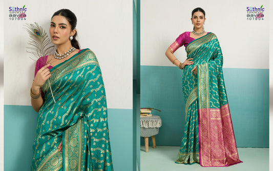 107004 Aavira Sethnic Banarasi Silk Sarees