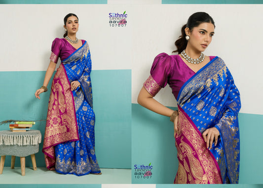 107007 Aavira Sethnic Banarasi Silk Sarees