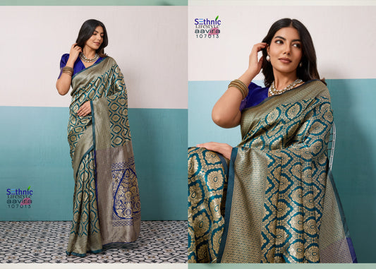 107013 Aavira Sethnic Banarasi Silk Sarees