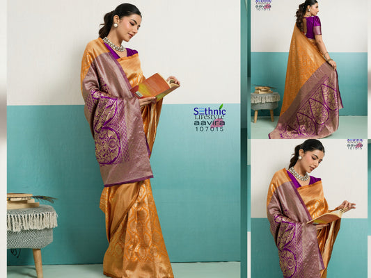 107015 Aavira Sethnic Banarasi Silk Sarees