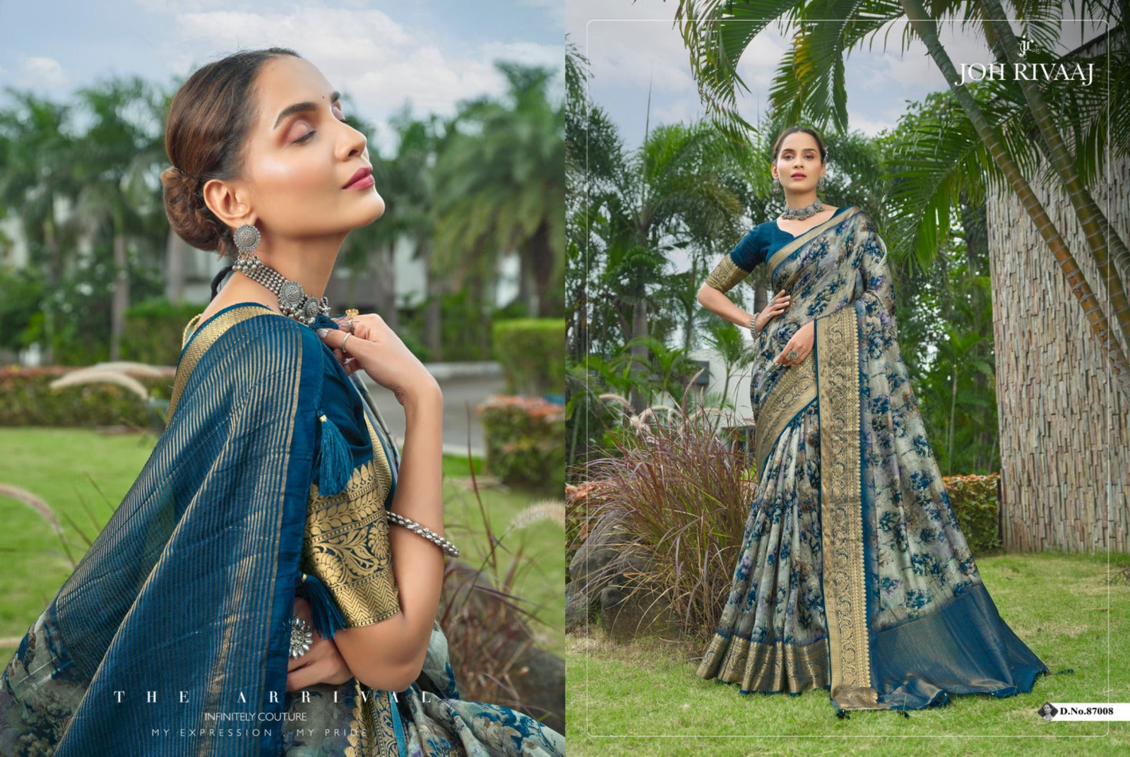 87008 Jhilmil Vol 870 Joh Rivaaj Sarees