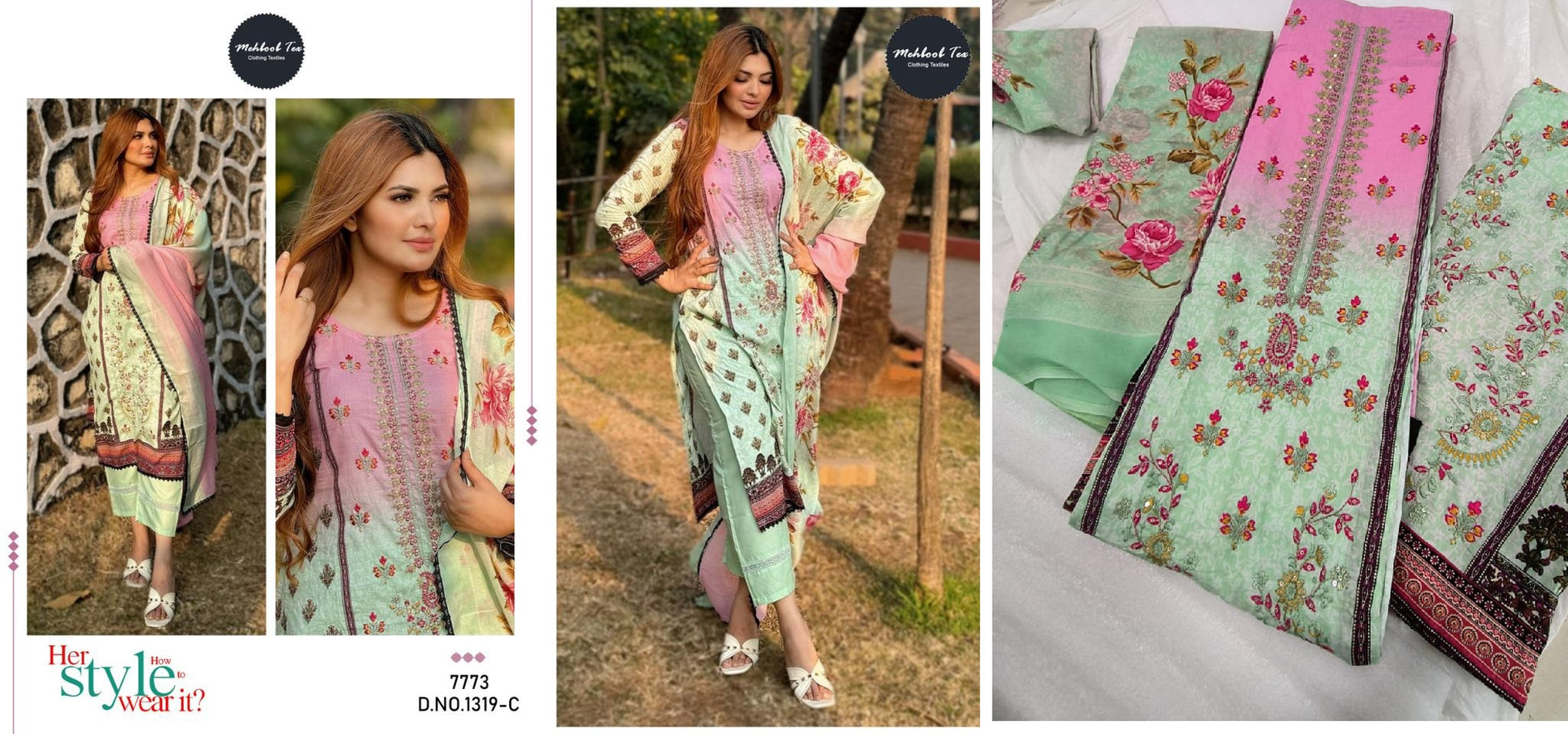 1319C Mehboob Tex Pakistani Salwar Suits