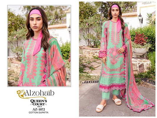 1072 Queen Court Vol 4 Al Zohaib Print Pakistani Salwar Suits
