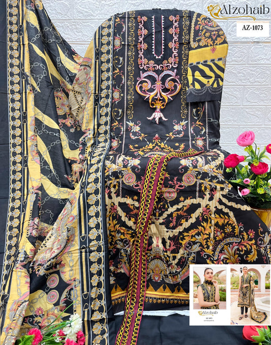 1073 Queen Court Vol 4 Al Zohaib Print Pakistani Salwar Suits