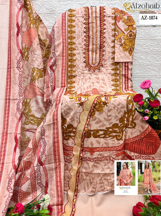 1074 Queen Court Vol 4 Al Zohaib Print Pakistani Salwar Suits