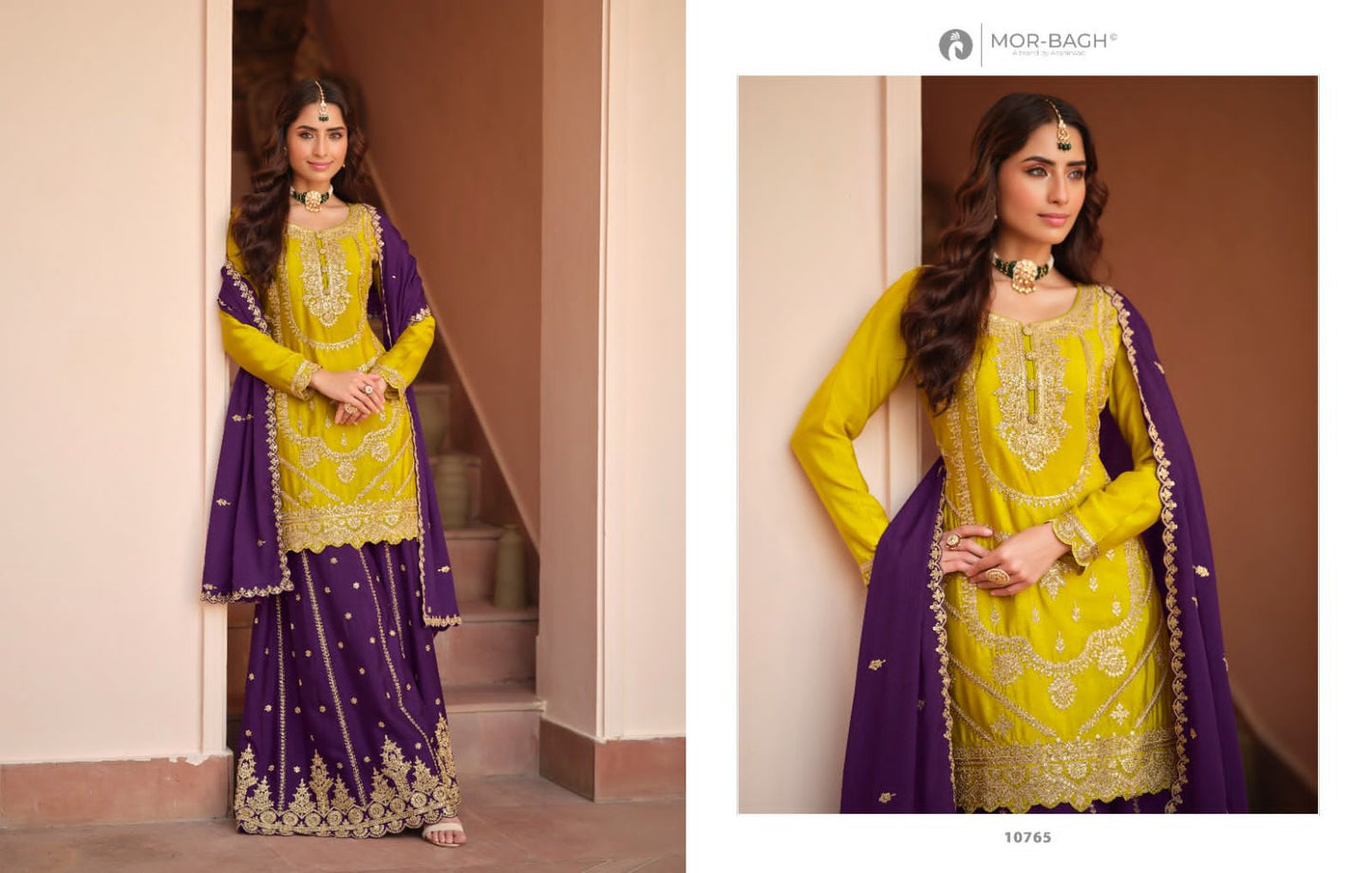 10765 Richa Mor Bagh Aashirwad Creation Silk Readymade Suits