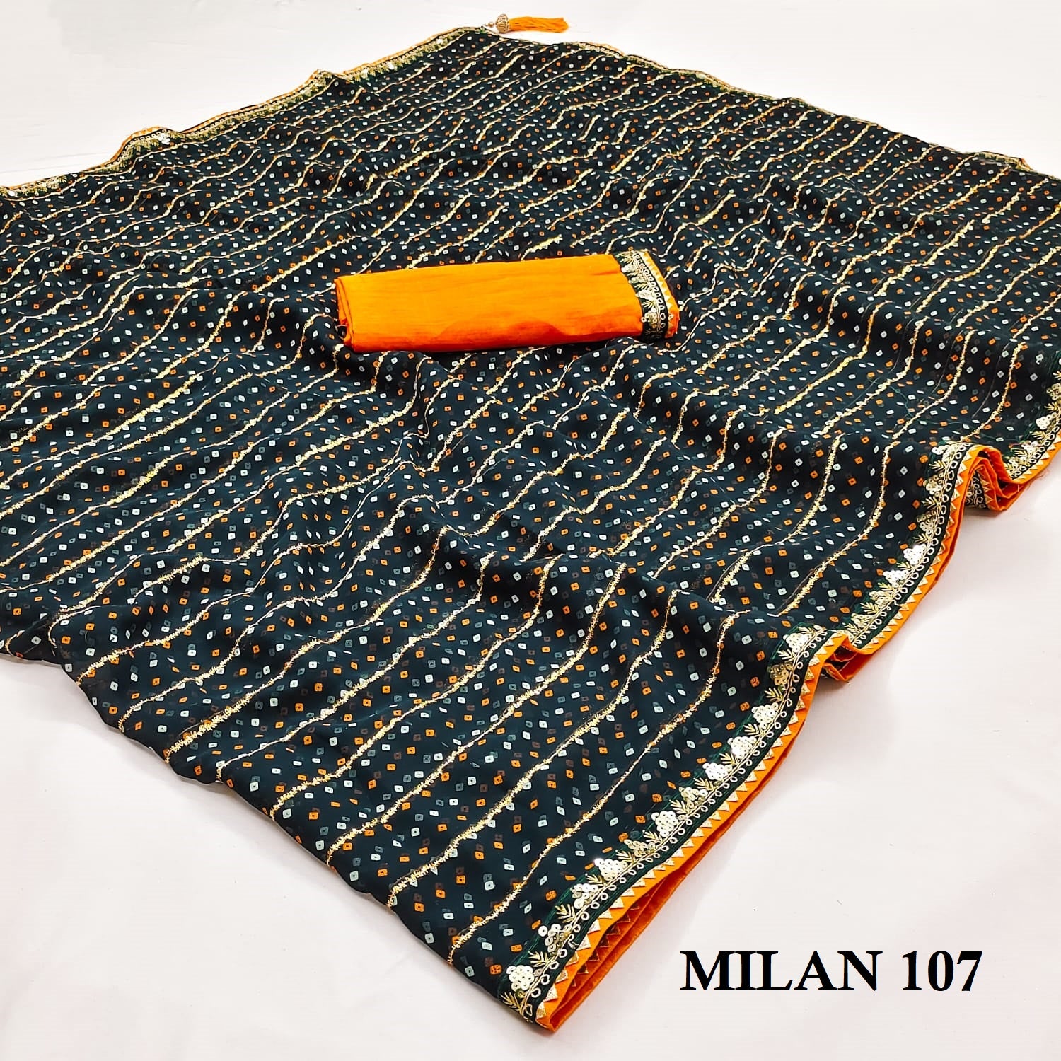 107 Milan Suma Designer Georgette Sarees