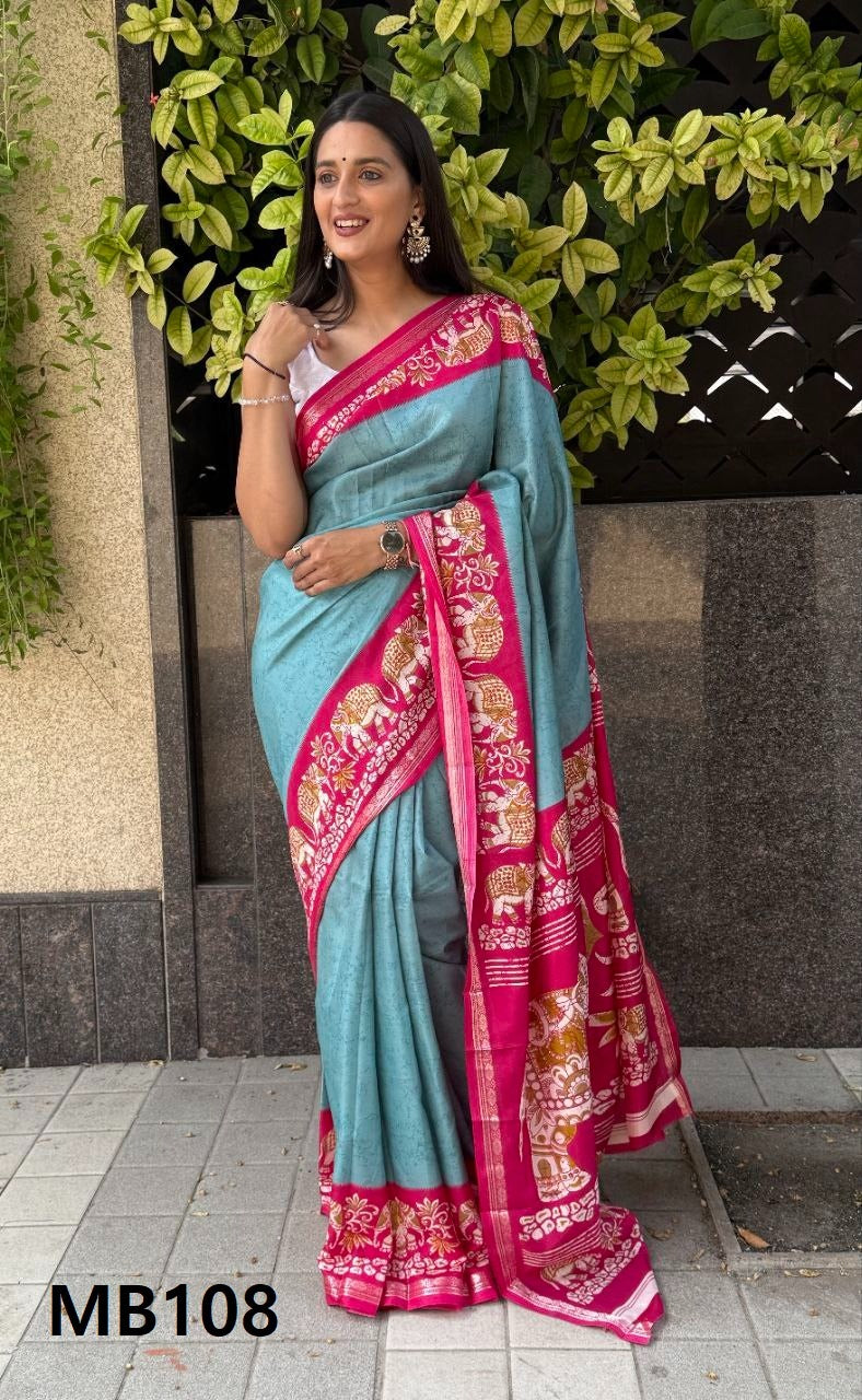 Mb105 To Mb115 Jacquard Mira Bela Silk Sarees