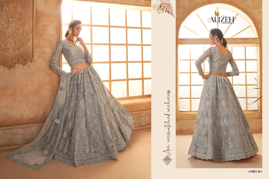 1081-A Bridal Heritage Color Saga Vol-03 Alizeh Net Silk Lehenga Choli