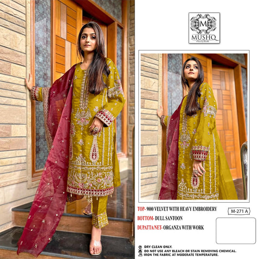 271-A Mushq Pakistani Salwar Suits