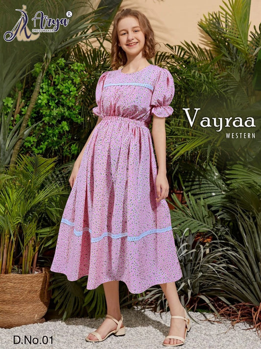 01 Vayraa Adm Girls Western Dress