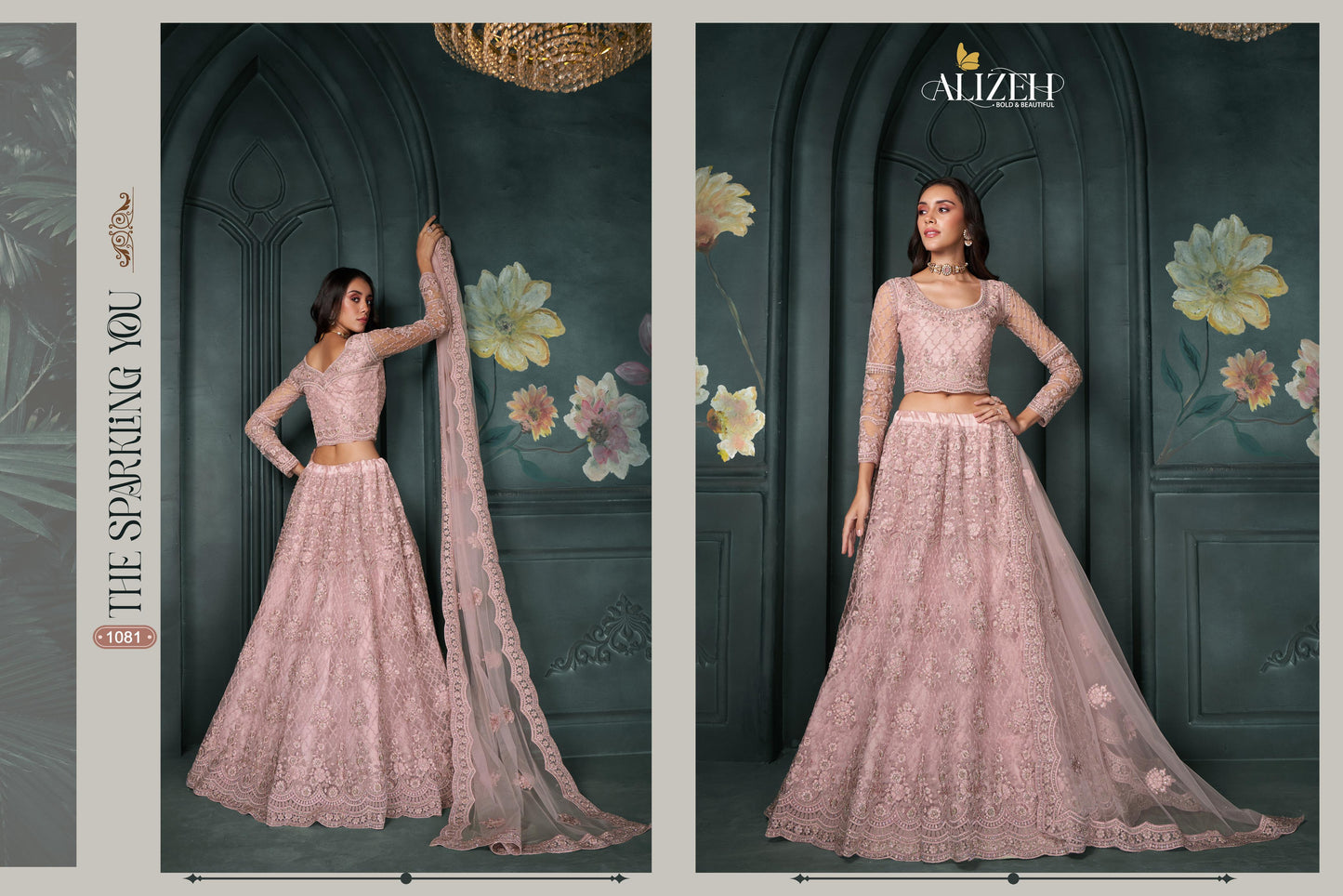 1081 Bridal Heritage Vol 5 Alizeh Embroidered Lehenga Choli