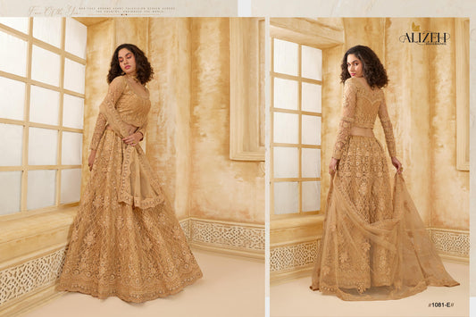 1081E The White Bride Vol 2 Alizeh Net Silk Lehenga Choli