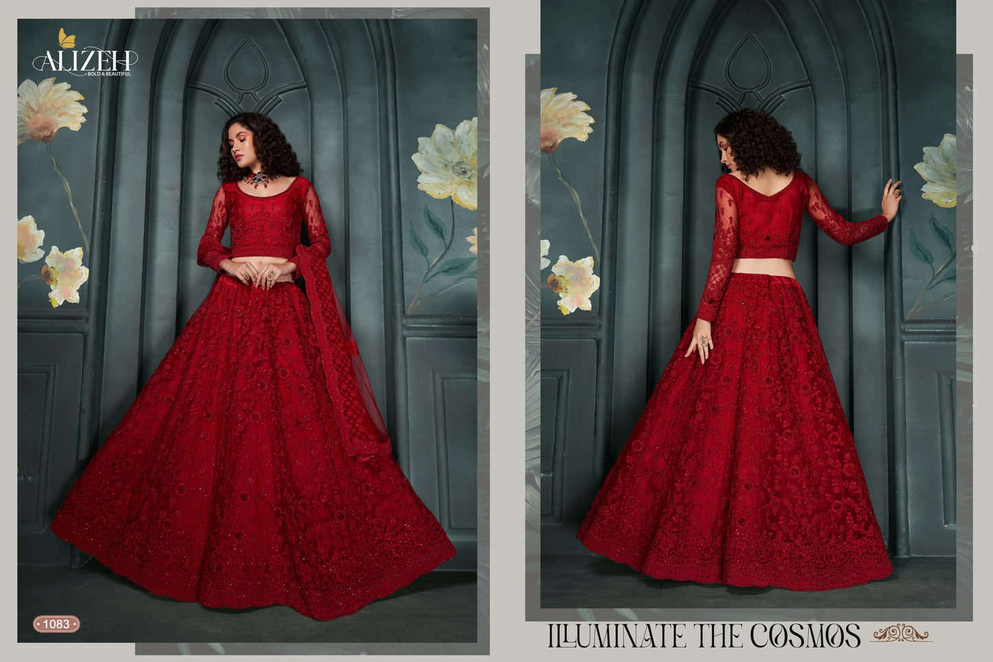 1083 Bridal Heritage Vol 5 Alizeh Embroidered Lehenga Choli