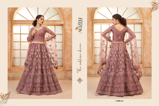 1084-A Bridal Heritage Color Saga Vol-03 Alizeh Net Silk Lehenga Choli