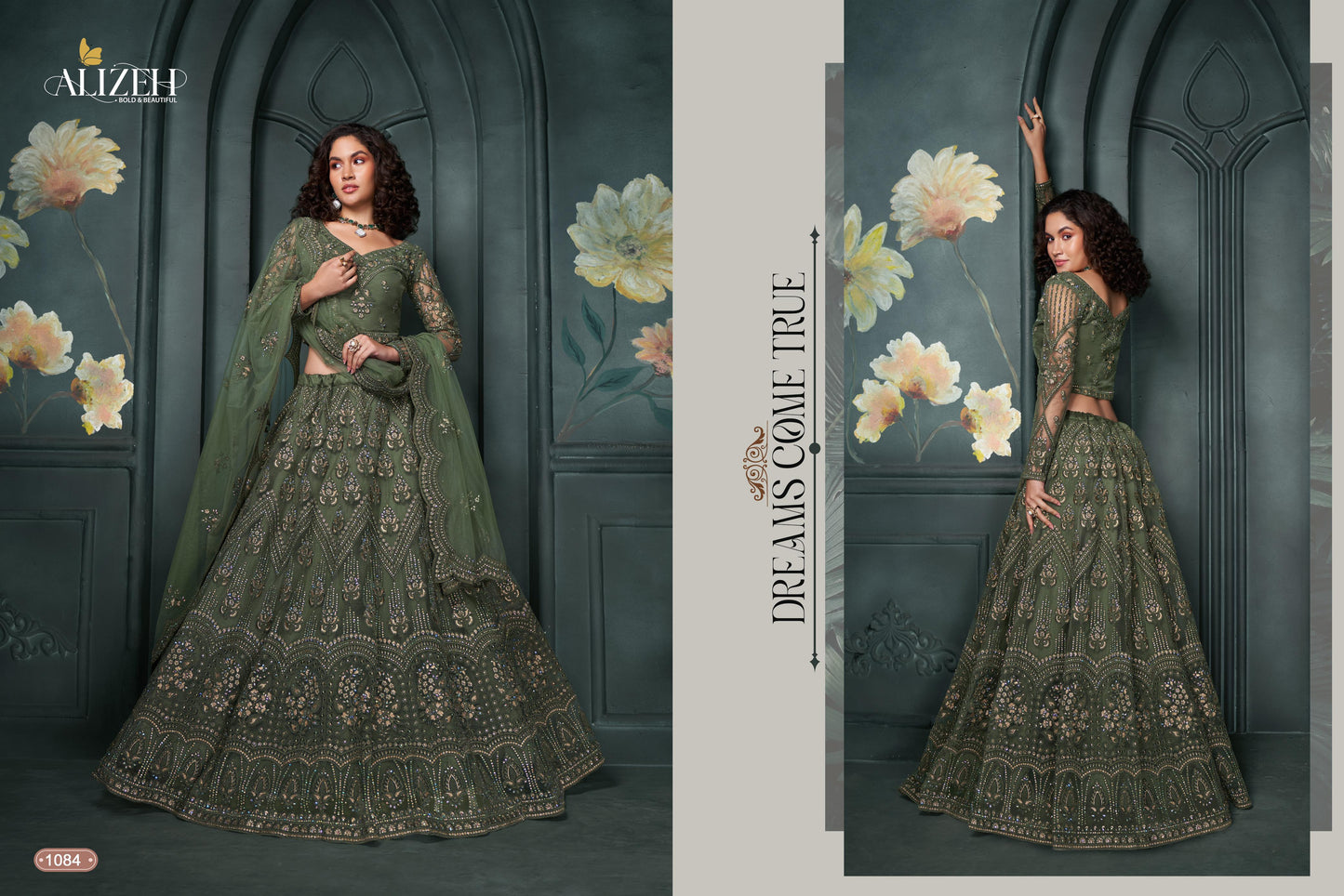 1084 Bridal Heritage Vol 5 Alizeh Embroidered Lehenga Choli