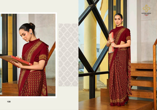 108 Florence Shubh Shree Crepe Sarees