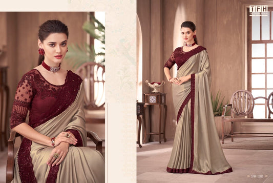 Sw-1110 Sandal Wood Vol 11 Tfh Sarees