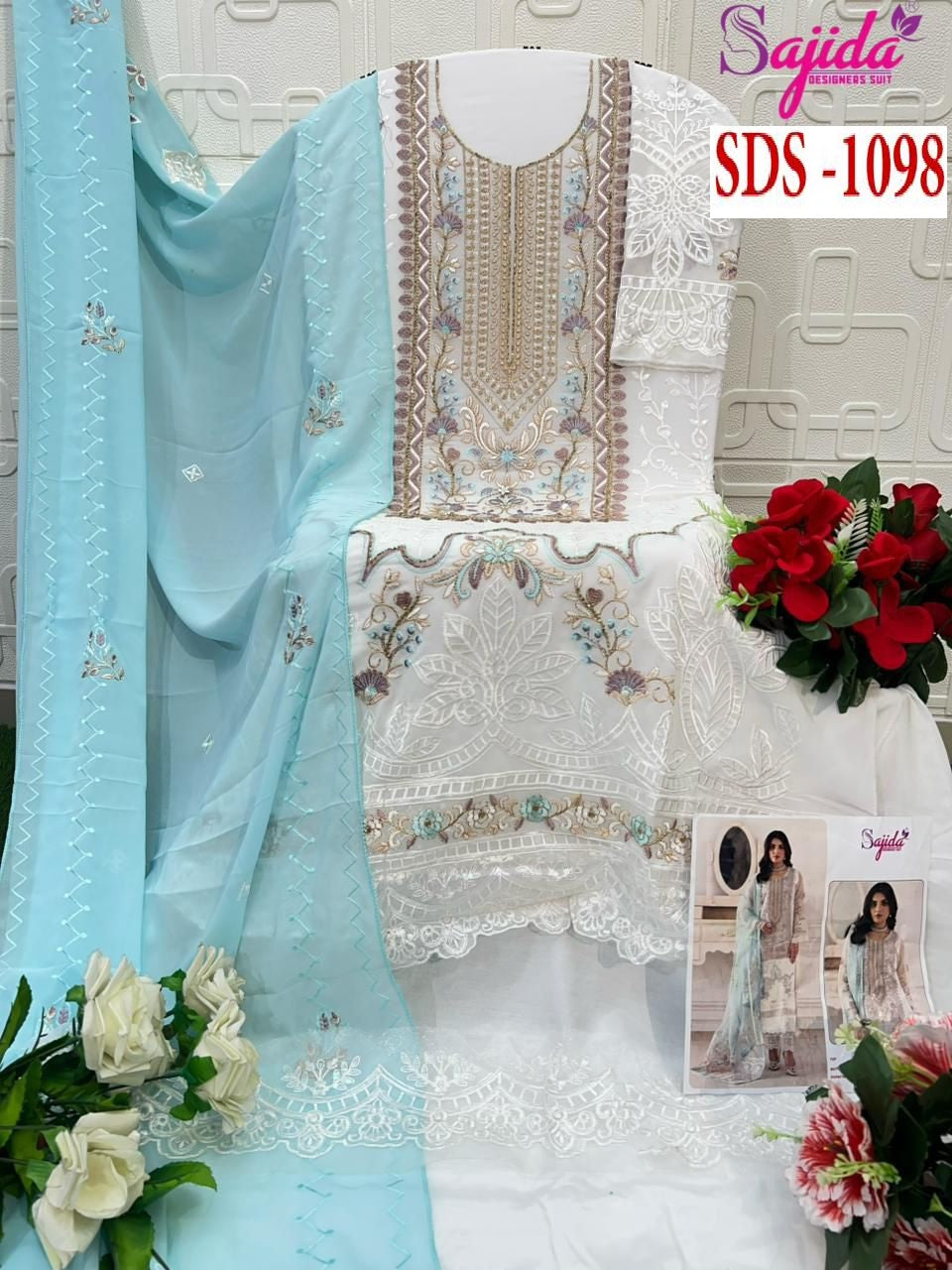 1098 Anaya Vol-6 Sajida Georgette Pakistani Salwar Suits