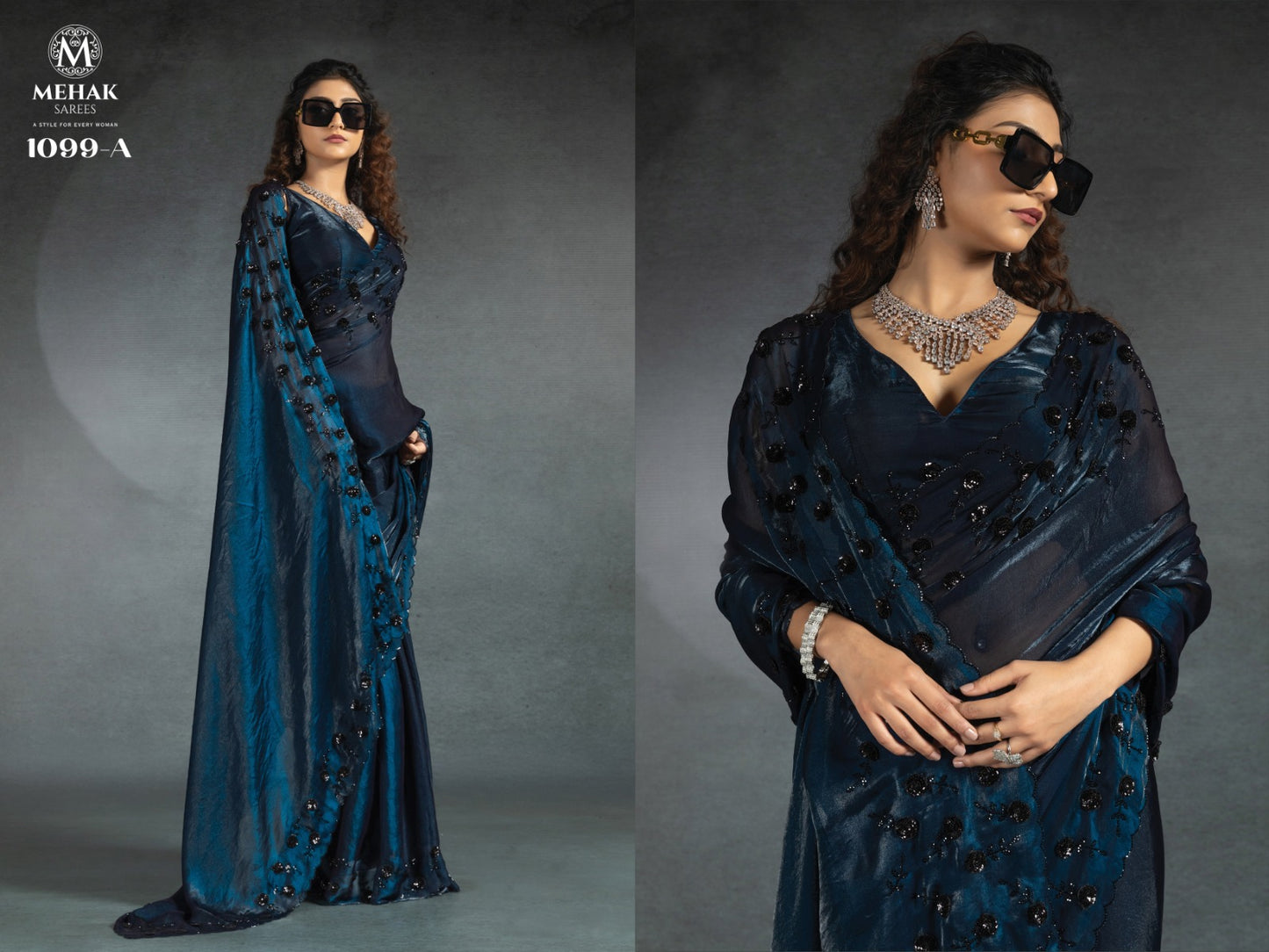 1099A Mehek Satin Silk Sarees