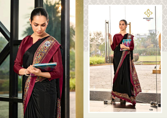 109 Florence Shubh Shree Crepe Sarees