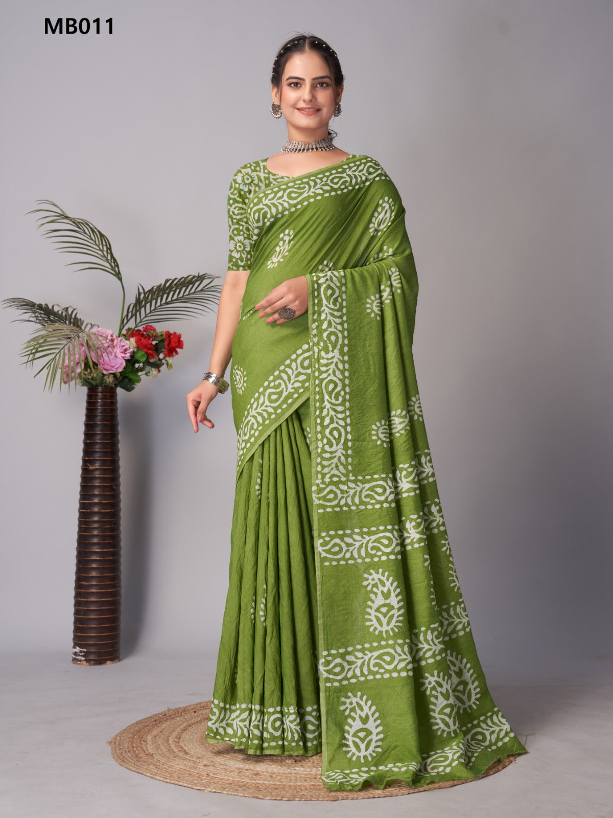 Mb005 To Mb024 Batik Mira Bela Print Sarees