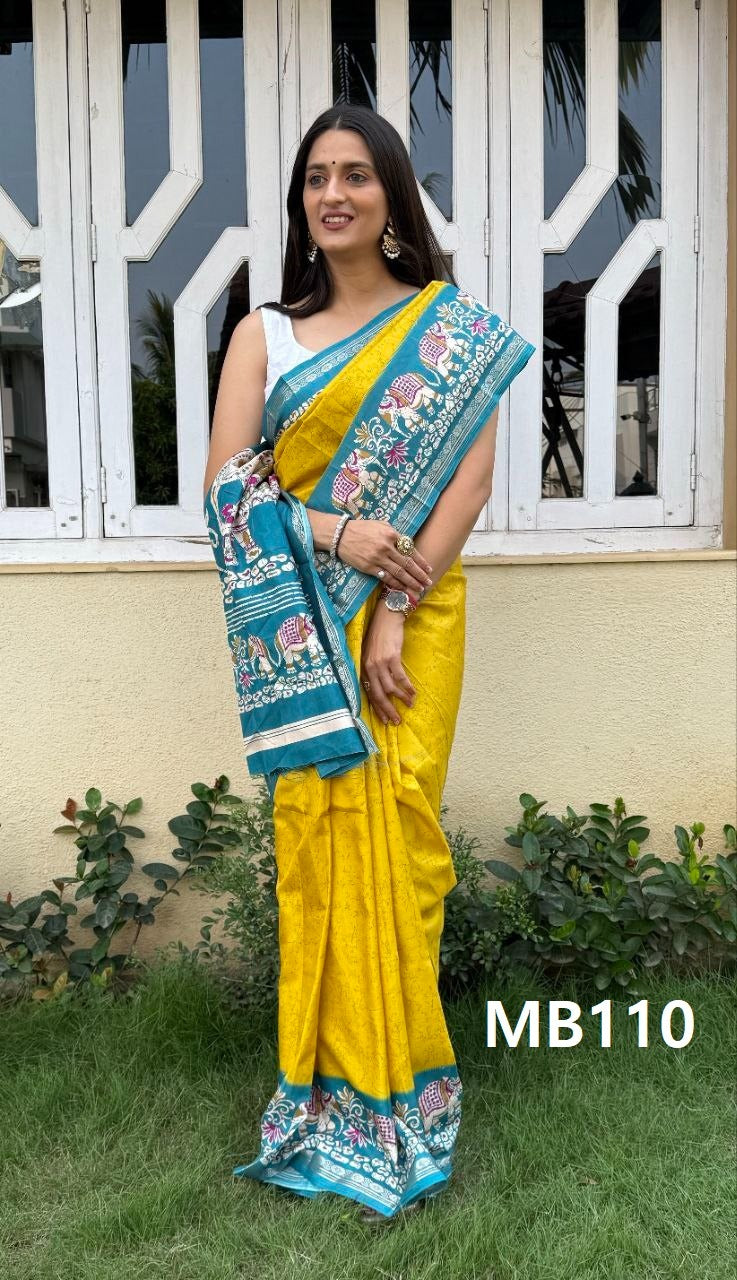 Mb105 To Mb115 Jacquard Mira Bela Silk Sarees