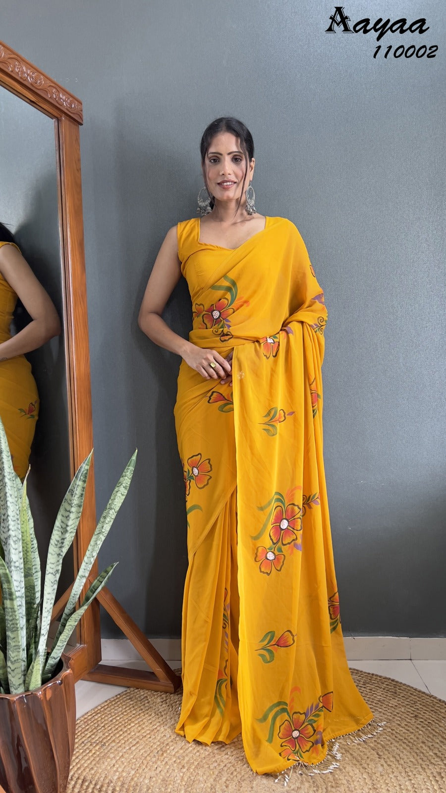 110002 Aaradhna Vol 11 Aayaa Hand Paint Sarees