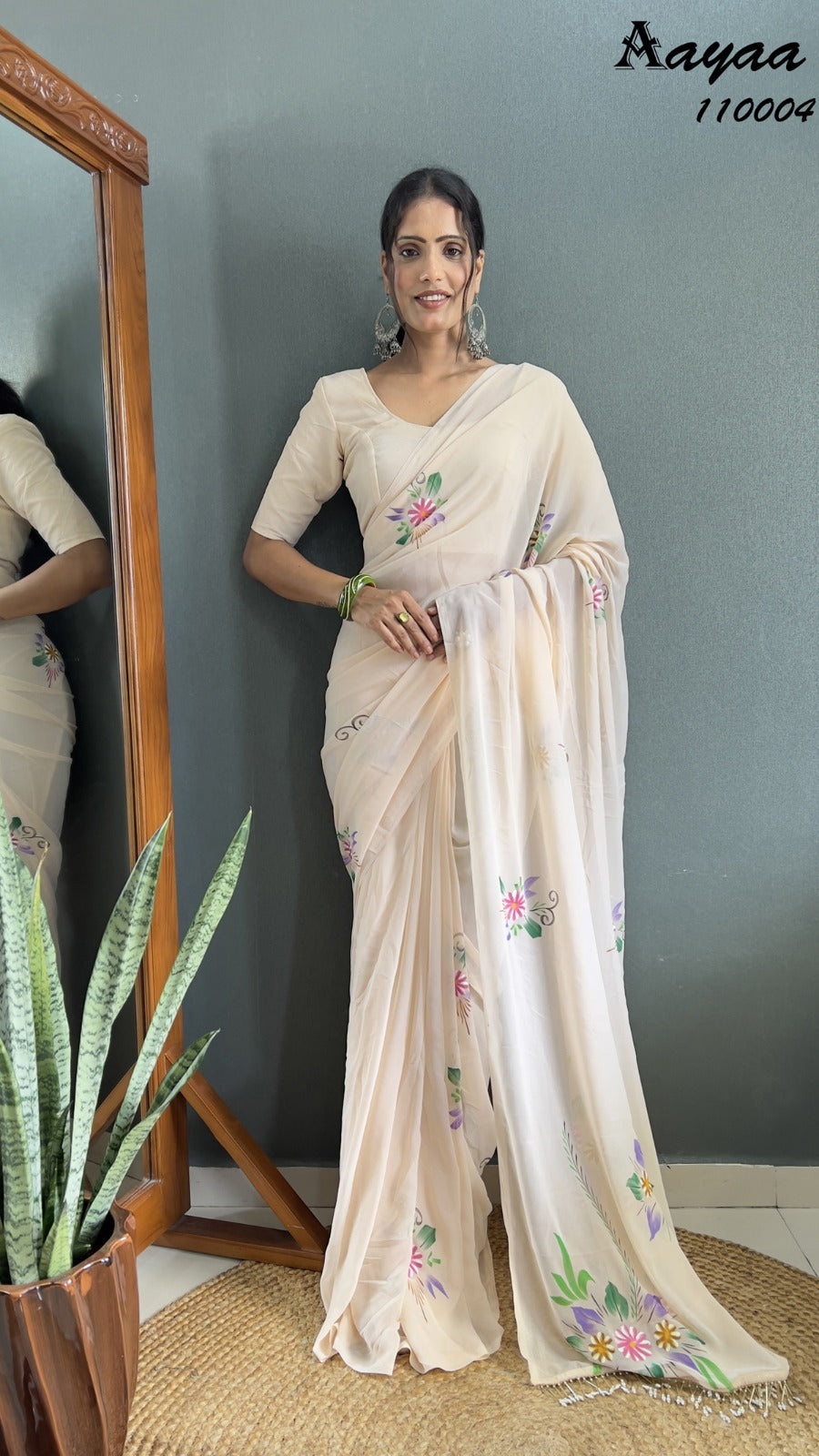 110004 Aaradhna Vol 11 Aayaa Hand Paint Sarees