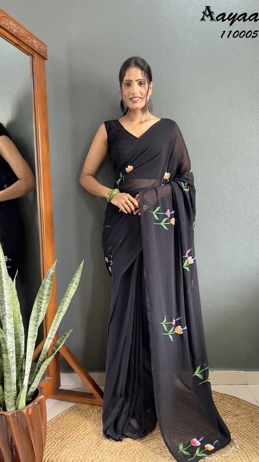 110005 Aaradhna Vol 11 Aayaa Hand Paint Sarees