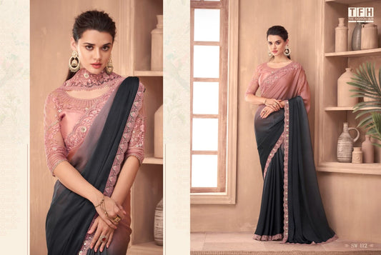 Sw-1112 Sandal Wood Vol 11 Tfh Sarees