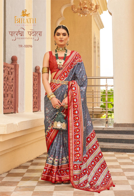 10096 Palkhi Patola Trirath Sarees