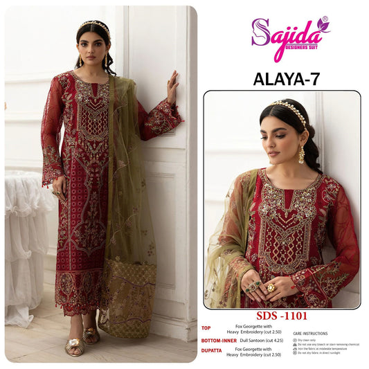 1101 Anaya-Vol-7 Sajida Georgette Pakistani Salwar Suits
