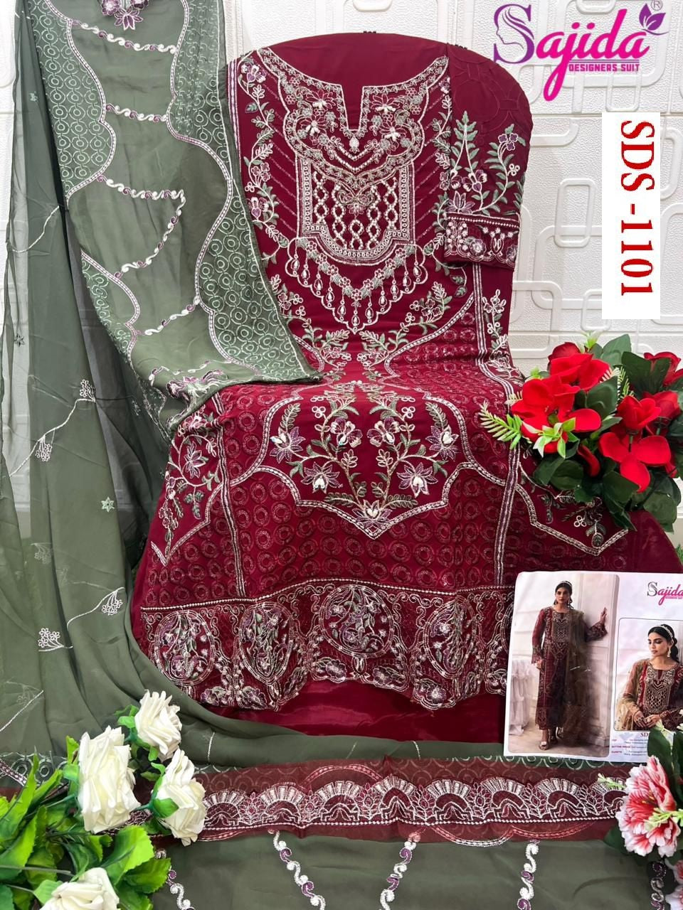 1101 Anaya-Vol-7 Sajida Georgette Pakistani Salwar Suits