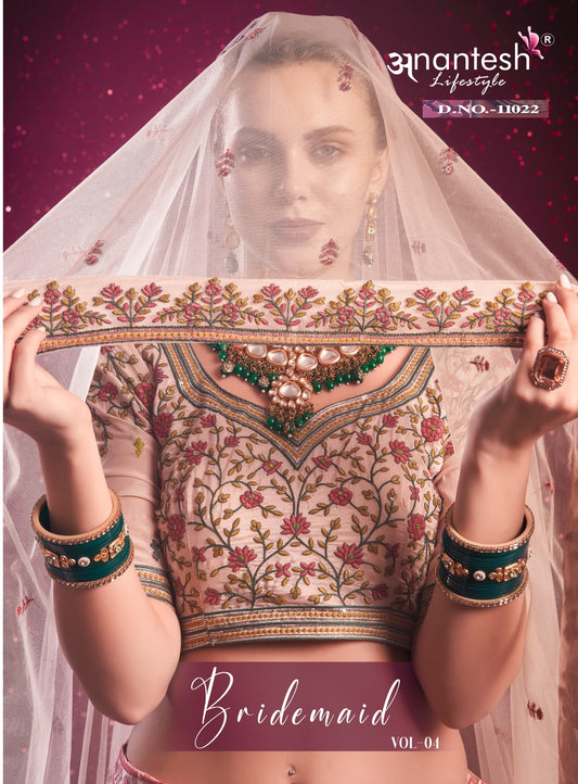 11022 Bridemaid Vol 04 Anantesh Shine Silk Readymade Lehenga Choli