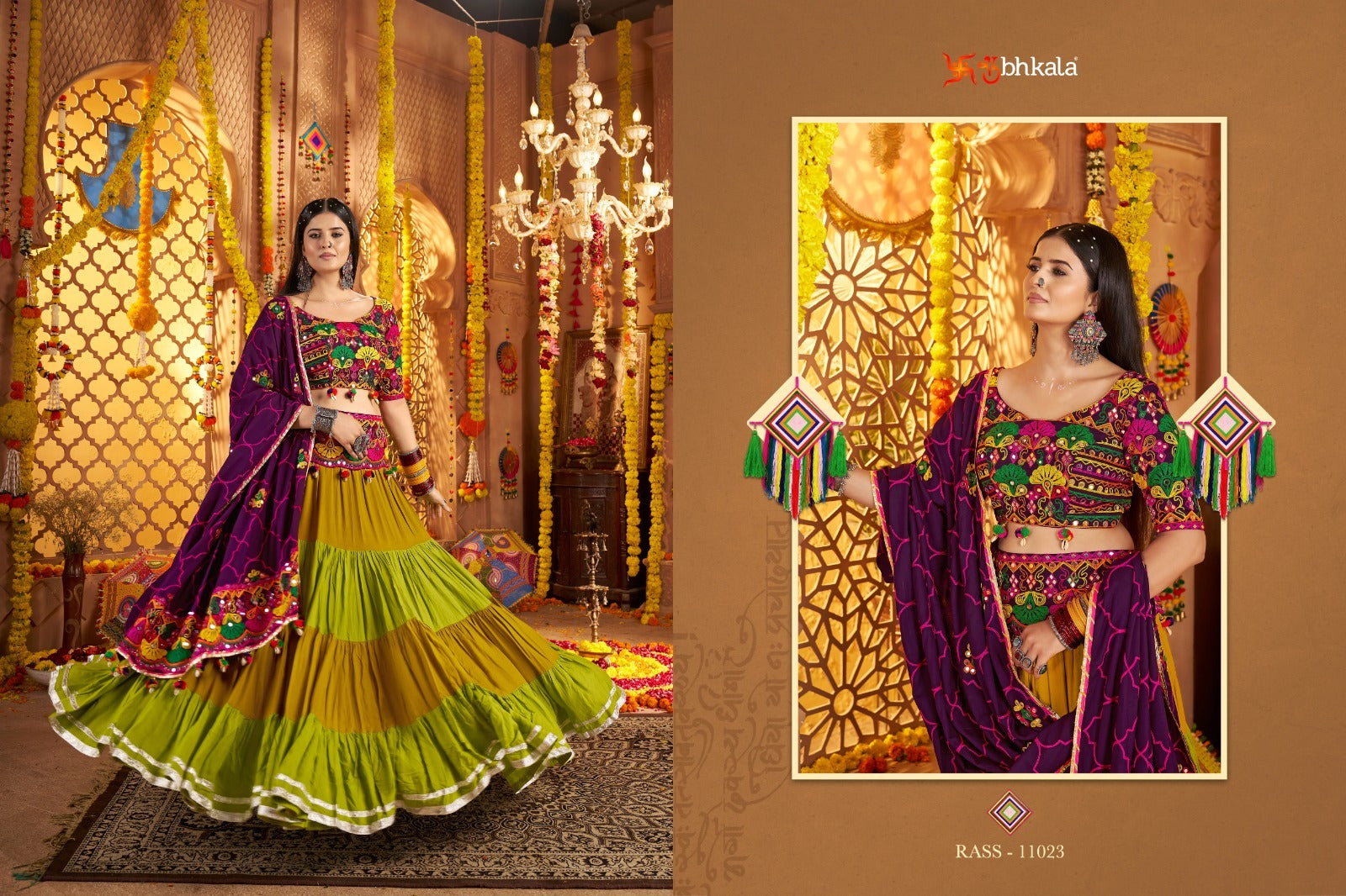 11023 Raas Vol 21 Shubhkala Viscose Cotton Chaniya Choli