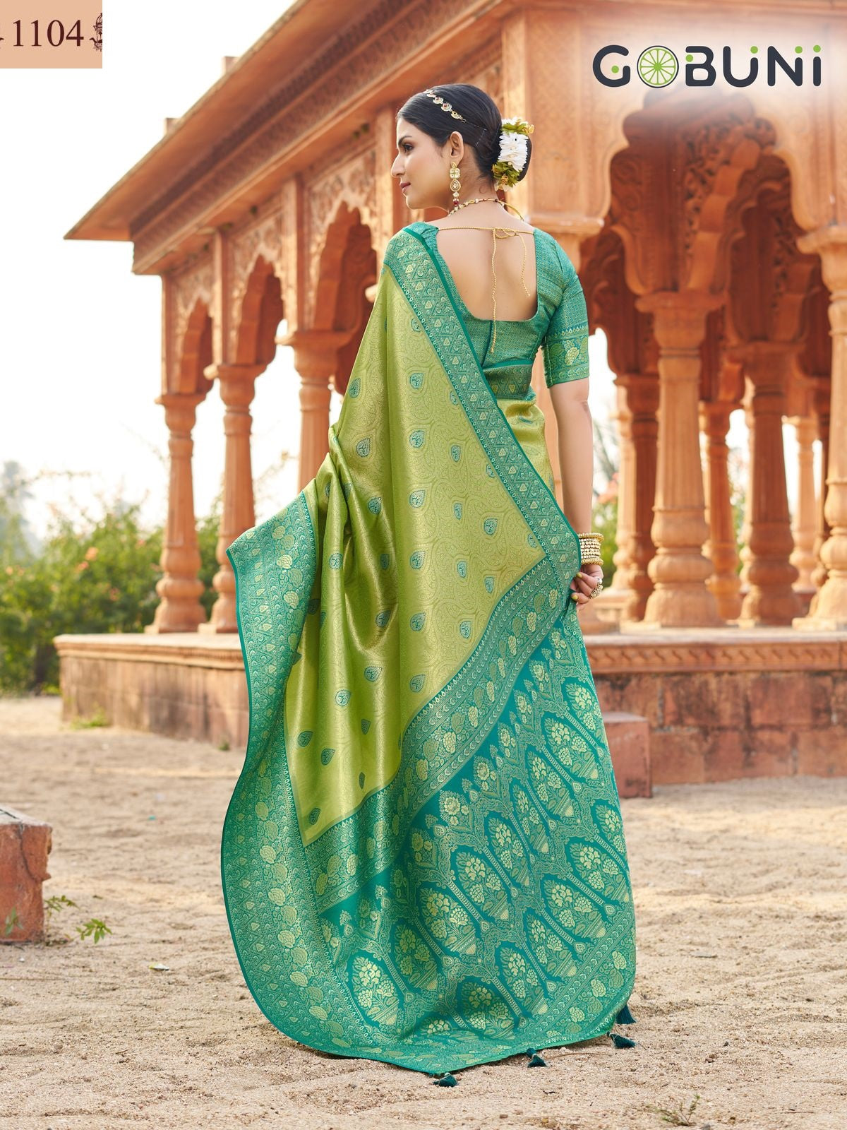 1104 Shubharambh Gobuni Banarasi Silk Sarees