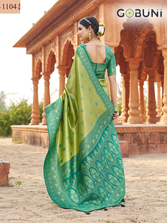 1104 Shubharambh Gobuni Banarasi Silk Sarees