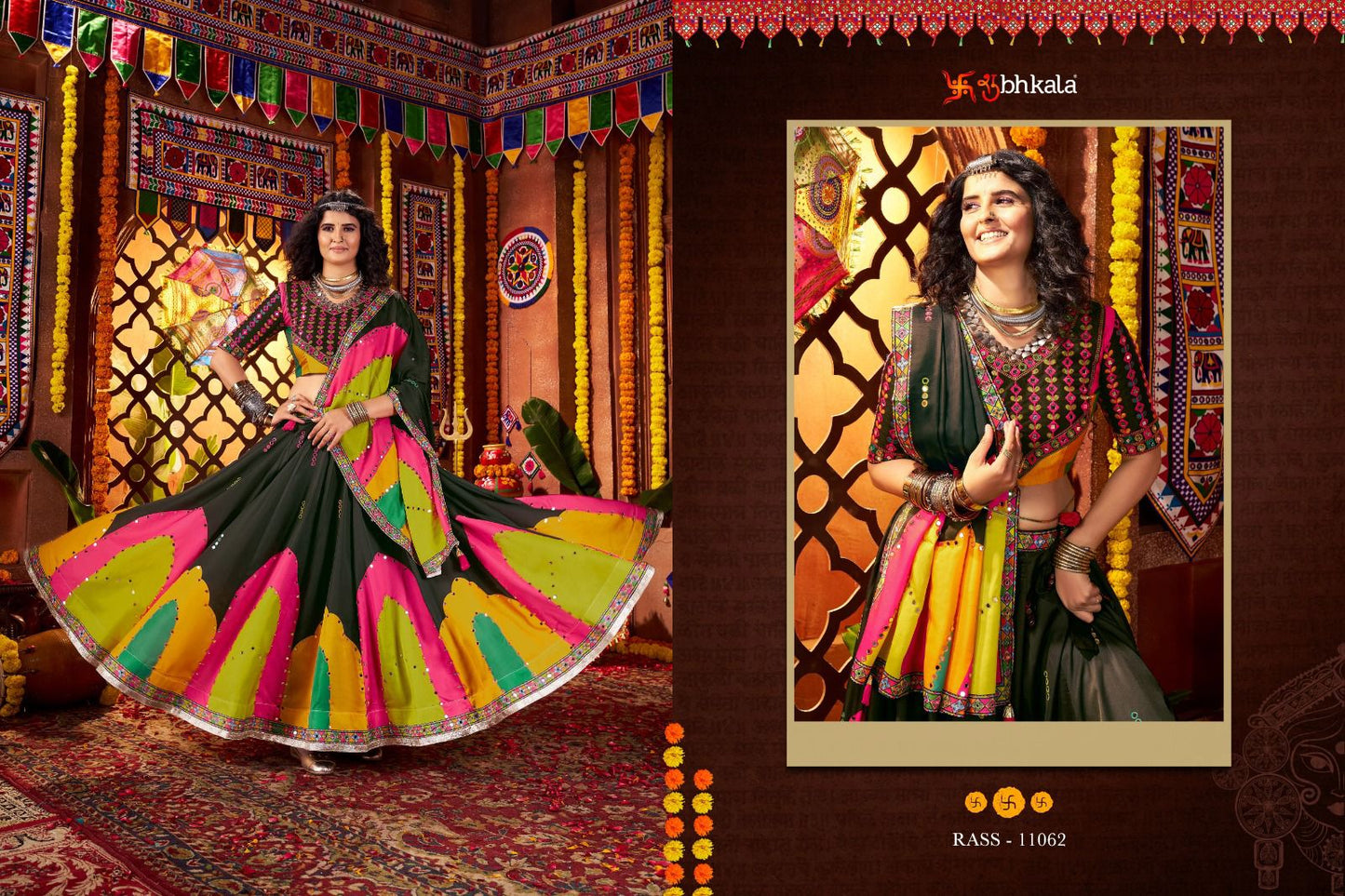 11062 Raas Vol 25 Shubhkala Gajji Silk Chaniya Choli